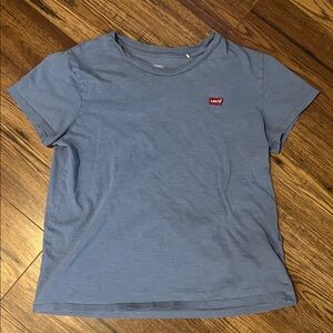 Levi's Light Blue Tee with Red Logo Patch